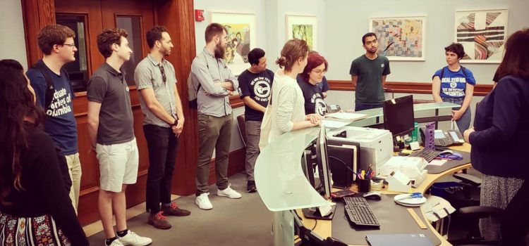 May 2019: CPW-UAW and GWC-UAW delivered a letter to the President’s Office signed by a majority of Postdocs, Associate Researchers and Graduate Workers for stronger protections against sexual and all forms of harassment, bullying and discrimination. Click to read the letter