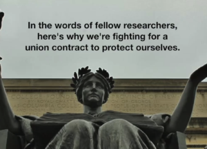 June 8: Postdocs and Associate Researchers want stronger protections against harassment and discrimination. Click to listen why!