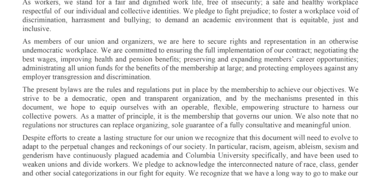 November 2: Approval of our Local Bylaws. Click here to read.