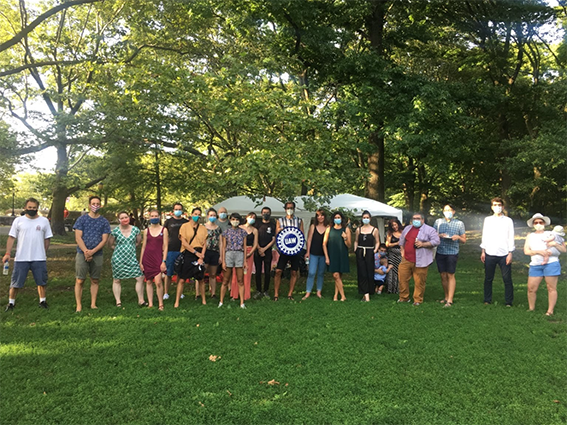 August 2: Picnic to celebrate winning our first contract