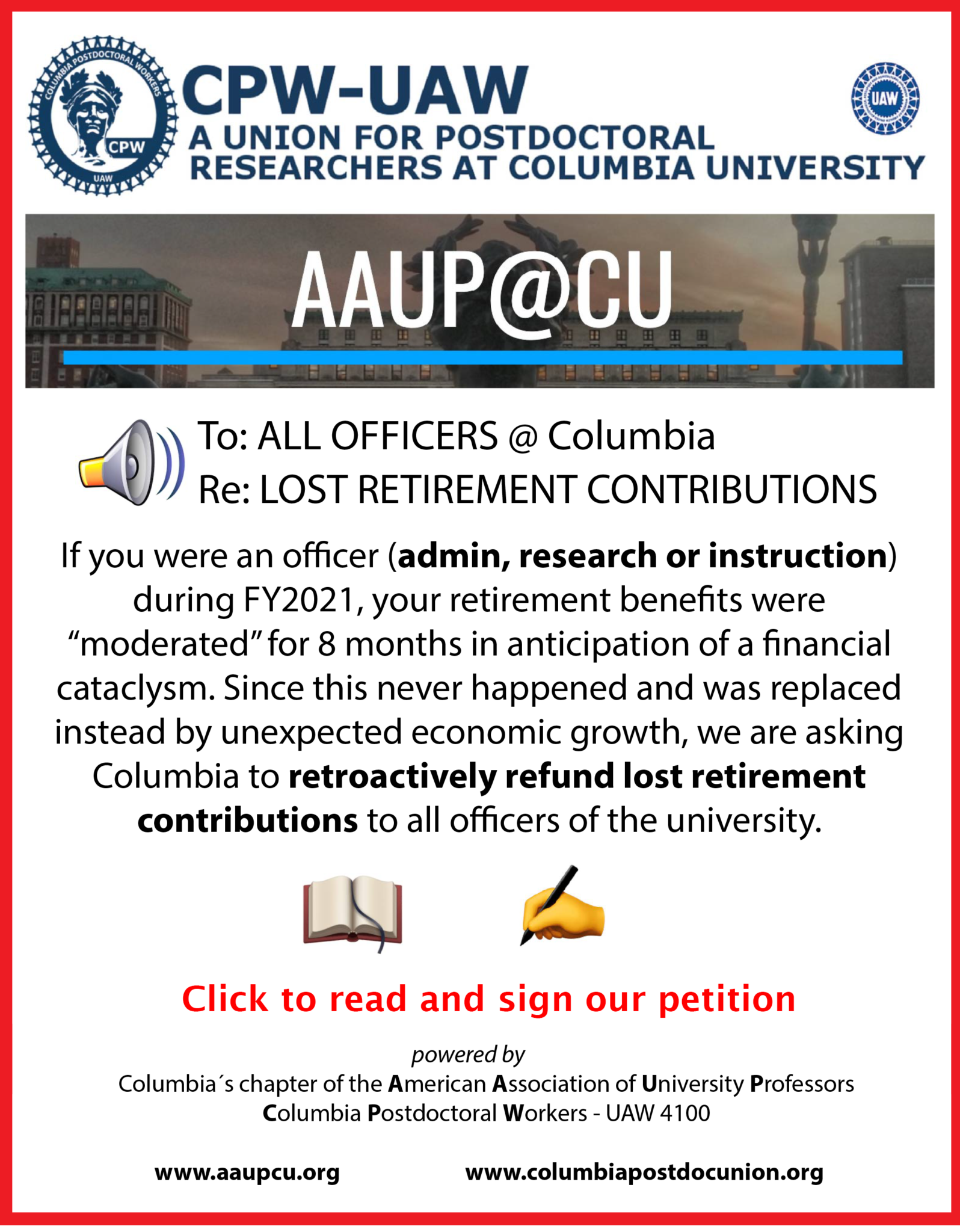 Columbia Postdoctoral Workers