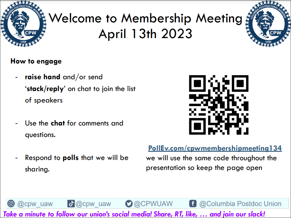 April 16 2023: Ending period for members to provide feedback on contract