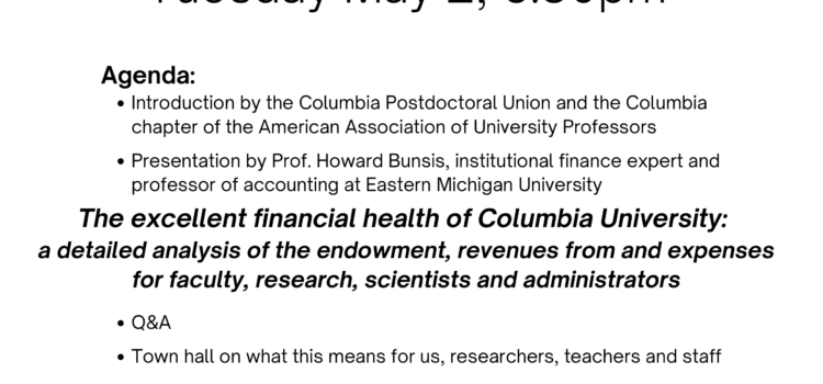 May 2, 2023: We finally have a report on Columbia’s financial status! 🔥